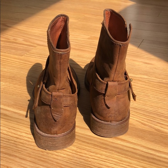 Madewell Brown Flat Ankle Boots - Picture 3 of 3